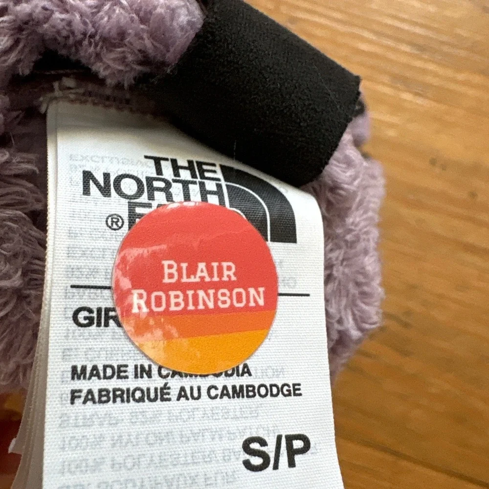 The North Face Osito‎ Etip Gloves Girls Purple Good Fleece Touchscreen SIZE S/P